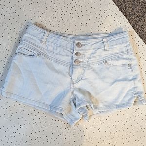 High waist denim shorts